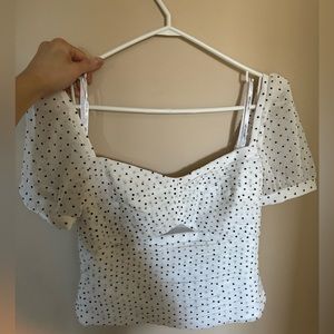 Self portrait polka dot top US 4 UK8